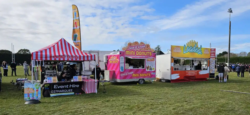 Food truck and market stalls